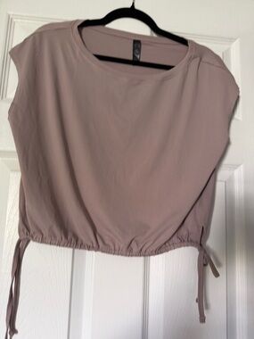 Kyodan Mauve Drawstring Cropped Tank